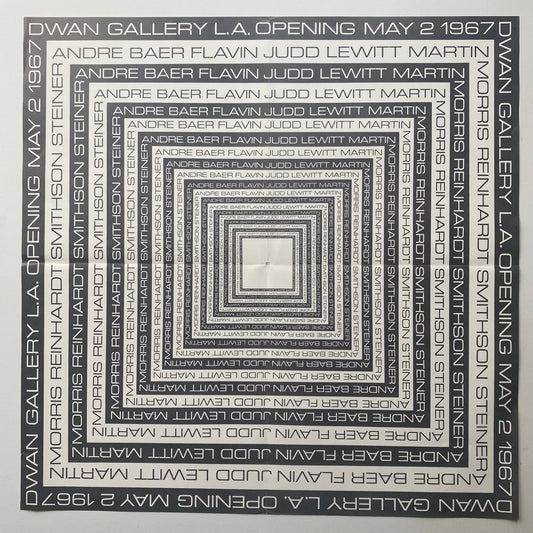 10 Exhibition Announcement Dwan Gallery 1967 Poster