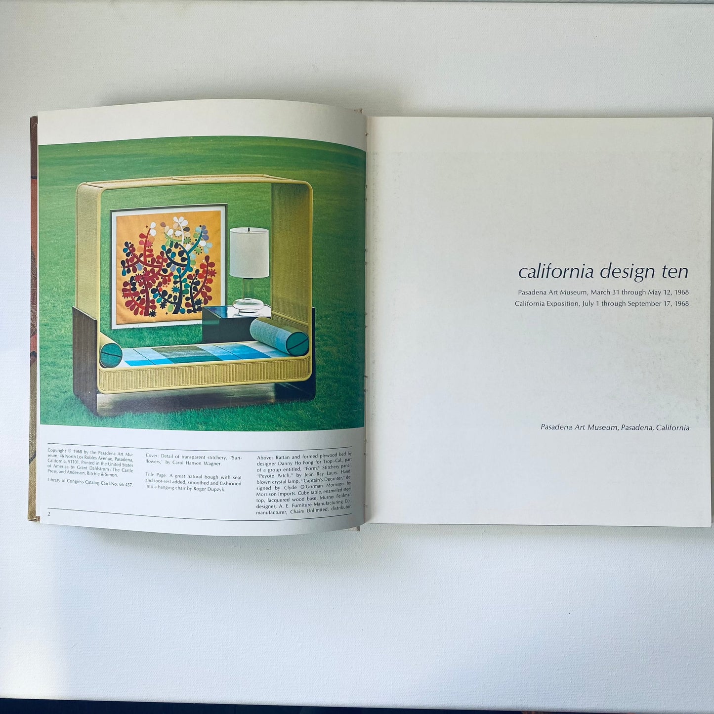 California Design Ten Book by Pasadena Art Museum