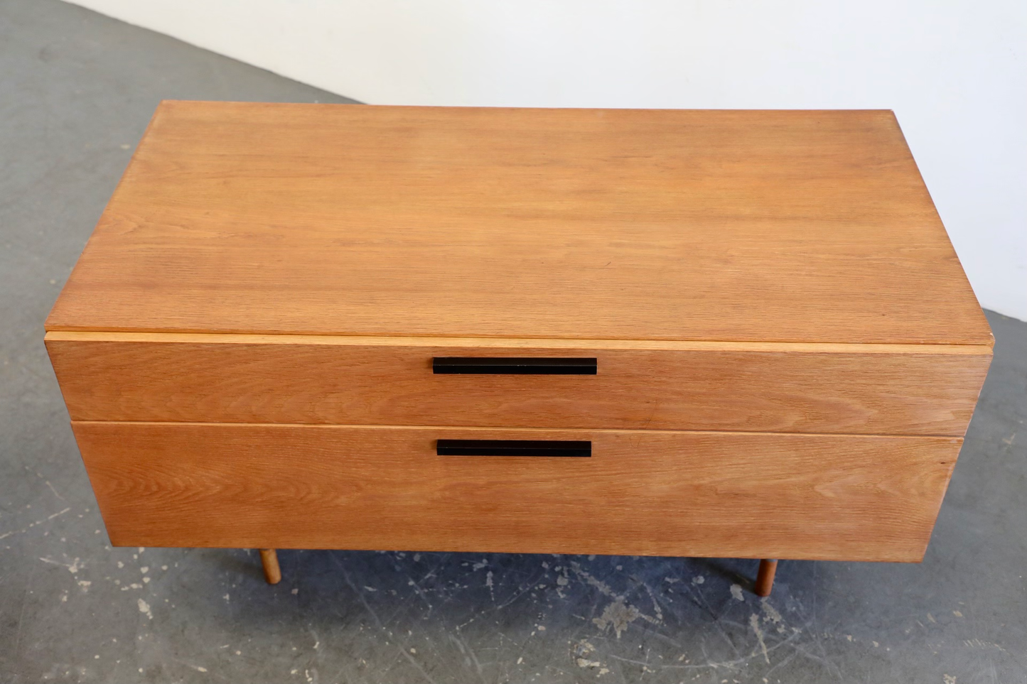 Danish Modern Oak Cabinet Sideboard Dresser by Ib Kofod Larsen for Faarup Mobelfabrik 1960’s