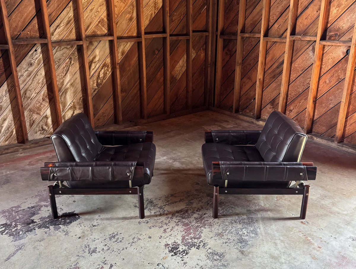 Percival Lafer MP-25 Lounge Chairs, Brazil, c.1967