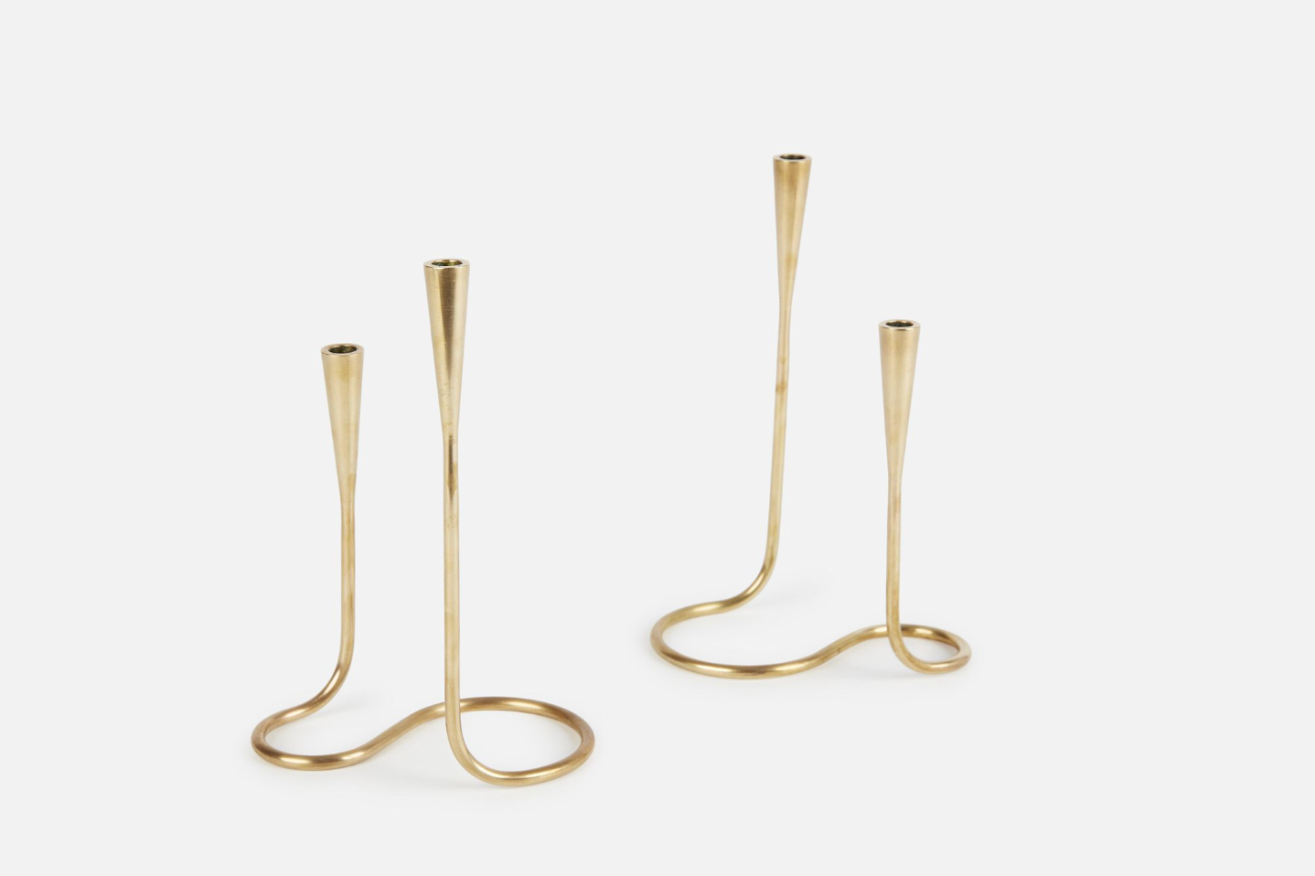 Carl Aubock II (Attrib.), Double Candle Holders (2)