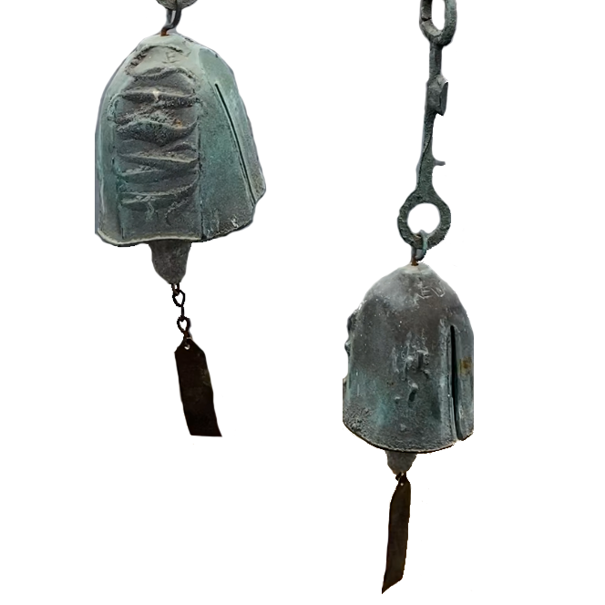 Joe Ursutz Bronze Wind Chime Arcosanti Soleri Designer Mid-century Modern Sculpture