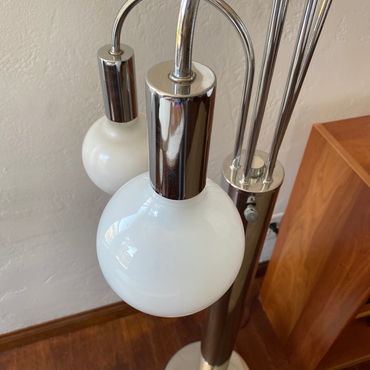 MCM Robert Sonneman Waterfall Lamp Floor Lamp Chrome 1960s