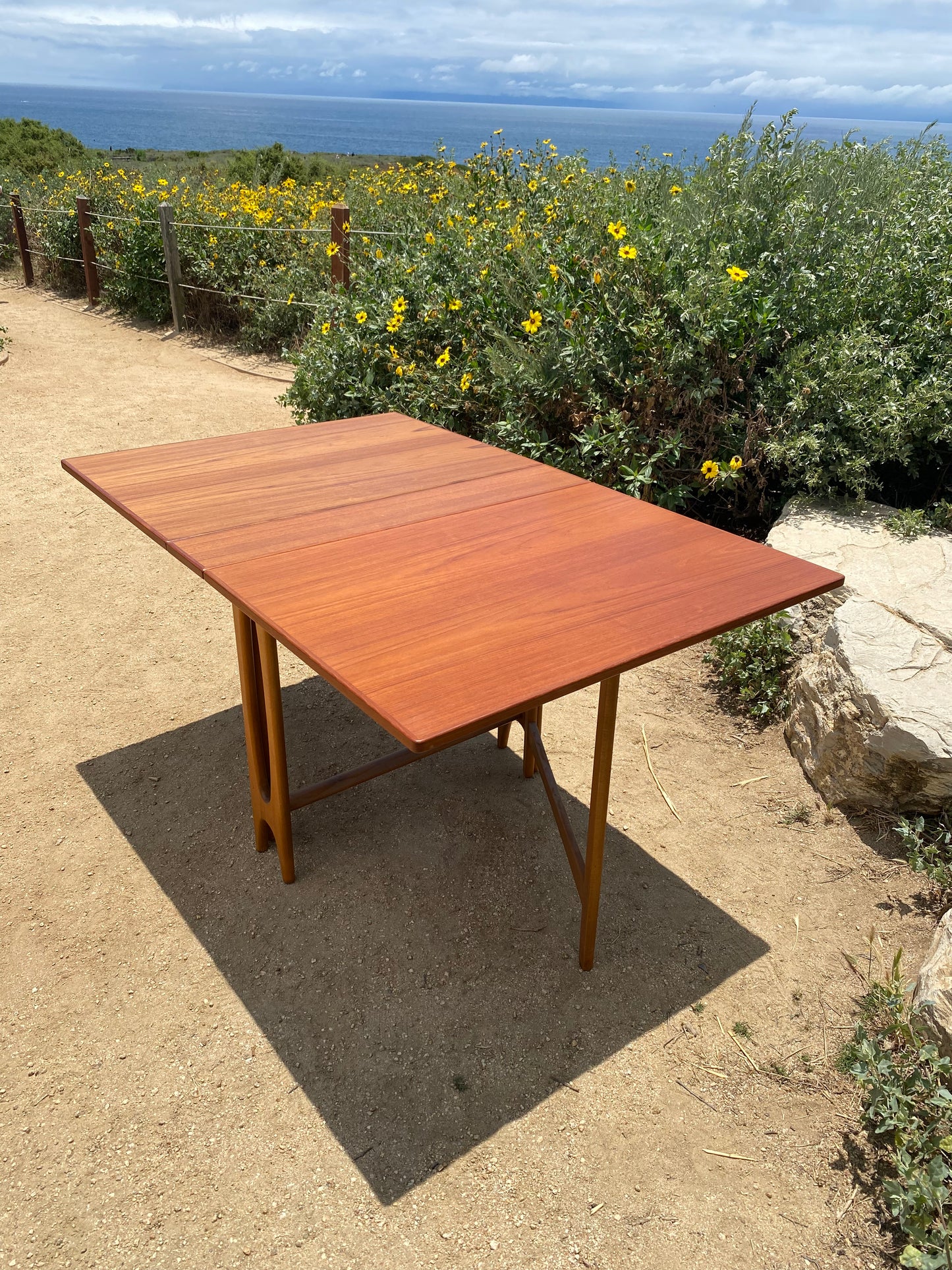 Teak Drop Leaf Tables, Made in Norway