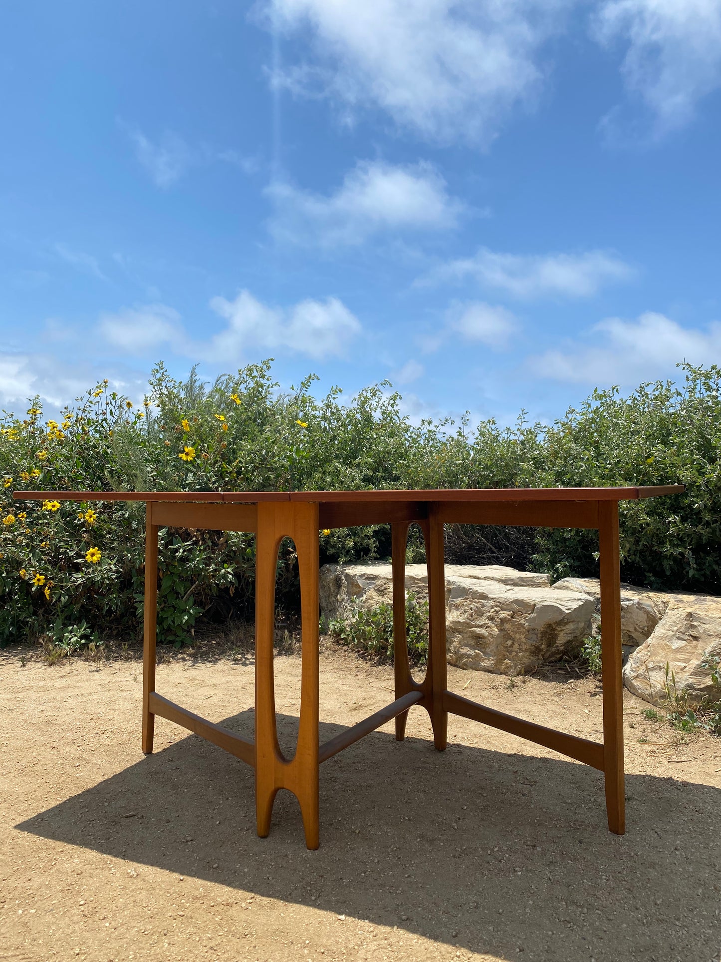 Teak Drop Leaf Tables, Made in Norway