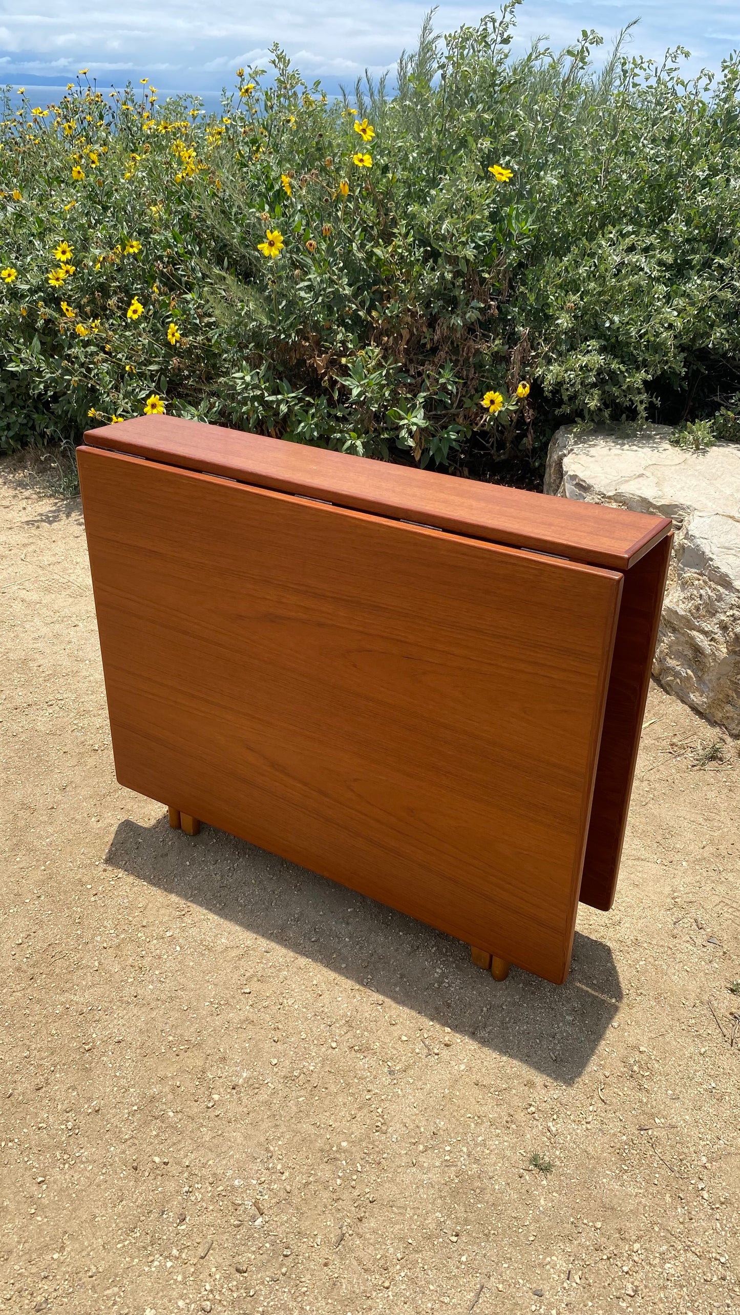 Teak Drop Leaf Tables, Made in Norway