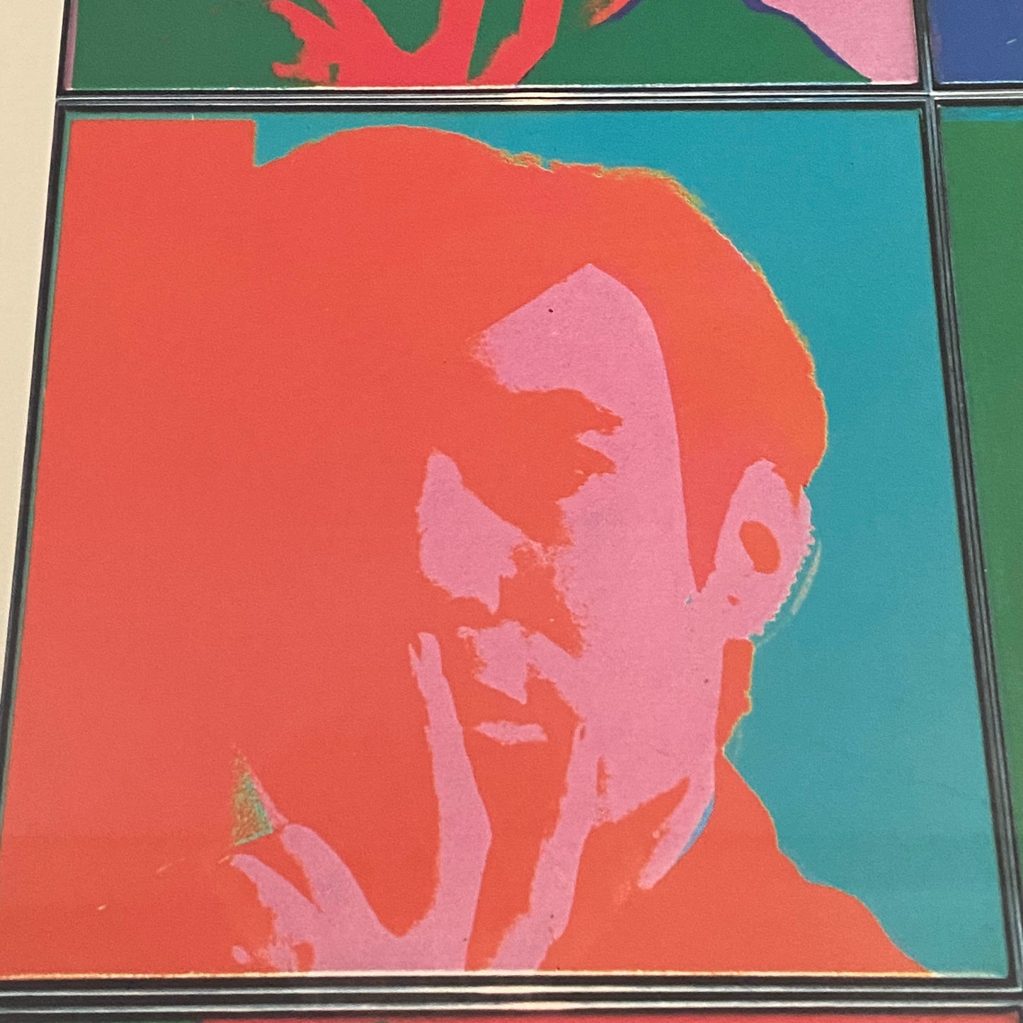 ANDY WARHOL RARE VTG 1988 FRAMED MOMA POP ART POSTER PRINT  "SELF PORTRAIT" 1966